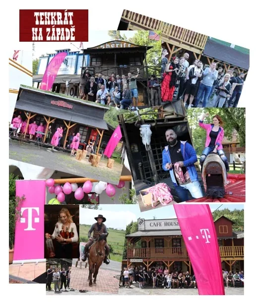 Fotokoláž firemní akce T-Mobile v Šiklandu